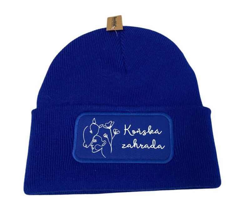 Zimní čepice - královská  modrá